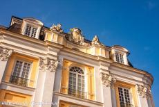 Augustusburg Castle at Brühl - The Coat of Arms of Clemens August I of Bavaria on the façade of Augustusburg Castle at Brühl. The castle was designed and...