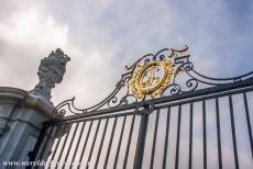 Falkenlust Castle in Brühl - Castles of Augustusburg and Falkenlust at Brühl: The main entrance gate of Falkenlust Castle. Falkenlust Castle was the favourite...