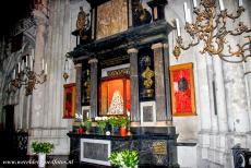 Cologne Cathedral - Cologne Cathedral: The Jeweled Madonna, the Schmuckmadonna, with votive gifts. The Jeweled Madonna is a small statue, it depicts the...