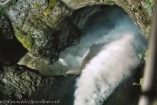 Swiss Alps Jungfrau-Aletsch - Swiss Alps Jungfrau-Aletsch: The Corkscrew Chute is one of the falls of the Tr&uuml;mmelbach; this glacial stream carries the meltwater from the...