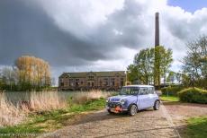 Wouda Steam Pumping Station - Ir.D.F.Woudagemaal (D.F.Wouda Steam Pumping Station): Our own classic Mini Authi in front of the Wouda Steam Pumping Station. The...