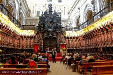 Historisch centrum van Córdoba - Historisch centrum van Córdoba: Het koor in de kathedraal van Córdoba in de Mezquita. Na de Spaanse Reconquista werd...