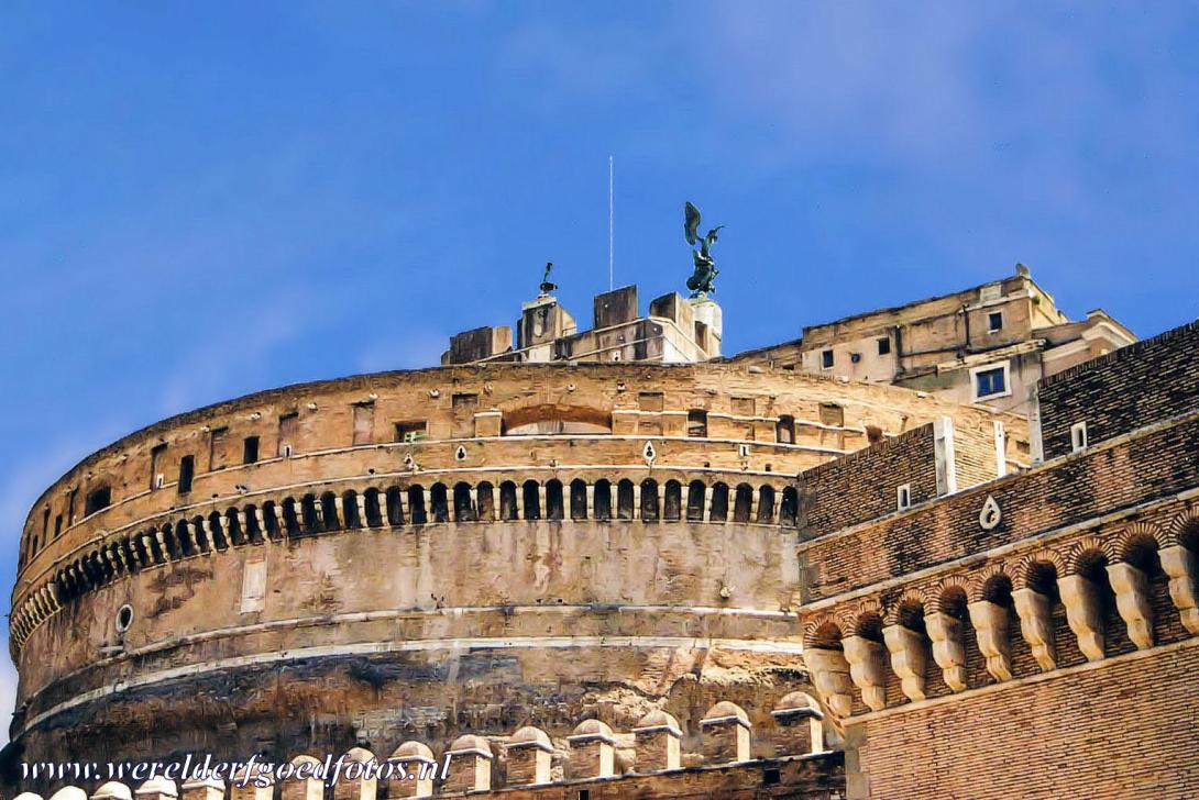 Historic Centre of Rome - Historic Centre of Rome: The Castel Sant'Angelo (Castle of the Holy Angel) was built for Emperor Hadrian as a mausoleum. Later, the... Historic Centre of Rome - Historic Centre of Rome: The Castel Sant'Angelo (Castle of the Holy Angel) was built for Emperor Hadrian as a mausoleum. Later, the...