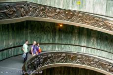 Historic Centre of Rome - Historisch centrum van Rome: The Vatican Museums, the famous spiral staircase was designed by the Italian architect Giuseppe Momo in 1932. The...