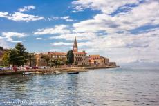 Euphrasian Basilica in Poreč - The bell tower of the Euphrasian Basilica rises high above the historic centre of Poreč. The town of Poreč is situated on a small peninsula...