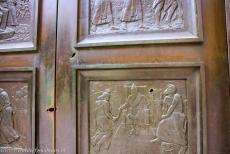 St. Jacobuskathedraal in Šibenik - De St. Jacobuskathedraal in Šibenik: De bronzen deuren werden in 1991 tijdens de Kroatische...