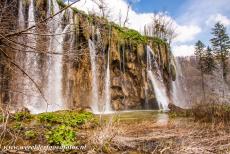 Plitvice Lakes National Park - Plitvice Lakes National Park: The Veliki Mali Prštavac Waterfall is 28 metres tall. Here, the nature has created a kind of...