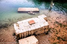 Old Bridge Area of the Old City of Mostar - Old Bridge Area of the Old City of Mostar: One of the remaining parts of the ancient Stari Most on the banks of the Neretva, the coldest river in...