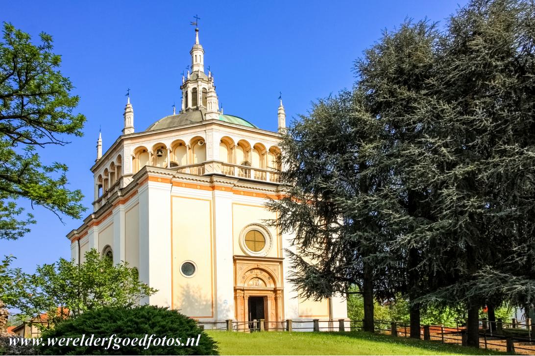 Crespi d'Adda - The church of Crespi d'Adda. The Crespi Family realized an ideal workers' village close to their cotton factory. The design and... Crespi d'Adda - The church of Crespi d'Adda. The Crespi Family realized an ideal workers' village close to their cotton factory. The design and...