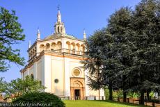 Crespi d'Adda - De kerk van Crespi d'Adda. De familie Crespi bouwde rond haar textielfabriek&nbsp;een dorpje voor haar&nbsp;werknemers&nbsp;en hun gezin....