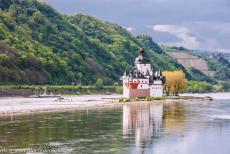 Boven-Midden-Rijndal - Boven Midden-Rijndal:&nbsp;Het pittoreske kasteeltje Pfalzgrafenstein ligt in&nbsp;het Rijndal bij het dorpje Kaub. Dit bolwerk&nbsp;werd gebouwd...