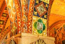 Wartburg Castle - Wartburg Castle: Even the columns in the Elizabeth Room are decorated with mosaics. The last German emperor, Kaiser Wilhelm II, ordered...
