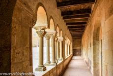 Kasteel Wartburg - Kasteel Wartburg: De colonnade in de Palas, het romaanse zandstenen paleis uit de 12de eeuw. De Palas is het oudste en grootste gebouw van...