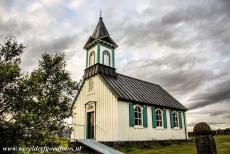Thingvellir National Park - Thingvellir National Park: The tiny wooden Thingvellir Church in Valhallarvegur, in this spot the Icelanders accepted Christianity by...