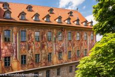 De stad Bamberg - De stad Bamberg: Het Oude Raadhuis van Bamberg is aan de buitenzijde verfraaid met mooie muurschilderingen. Het Oude Raadhuis is uniek...