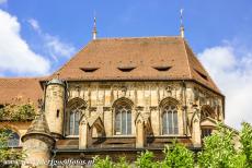 Town of Bamberg - The Obere Pfarre, the Upper Parish, is the only pure Gothic church in the town of Bamberg. The Wedding Portal is decorated with...