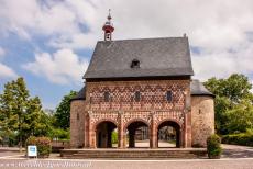 Abdij van Lorsch - De Torhalle of Königshalle van de Abdij van Lorsch. De abdij werd gesticht in 764 AD en stond onder de persoonlijke protectie...