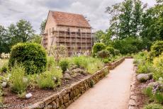 Abbey of Lorsch - Abbey and Altenm&uuml;nster of Lorsch: The&nbsp;remaining part of the&nbsp;abbey church is surrounded by a medicinal herb garden. This part of the...