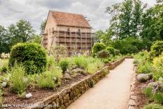 Abbey of Lorsch - Abbey and Altenmünster of Lorsch: The remaining part of the abbey church is surrounded by a medicinal herb garden. The remaining...