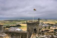 Castles of King Edward in Gwynedd - Castles and Town Walls of King Edward in Gwynedd: The Irish Sea seen&nbsp;from one of the towers of Harlech Castle; the&nbsp;mountains of...