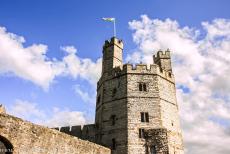 Castles of King Edward in Gwynedd - Castles and Town Walls of King Edward in Gwynedd: The&nbsp;Eagle Tower of Caernarfon Castle; the tower is known for its three turrets. Caernarfon...