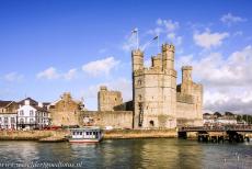 Castles of King Edward in Gwynedd - Castles and Town Walls of King Edward in Gwynedd: The&nbsp;Eagle Tower of Caernarfon Castle and the Caernarfon Town Walls. The castle and the town...