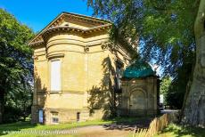 Saltaire, een Victoriaans modeldorp - Het Victoriaanse modeldorp Saltaire: De voormalige Congregational Church, nu Saltaire United Reformed Church, werd gebouwd in 1858-1859 in...