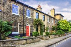 Saltaire, a Victorian model village - The Victorian model village of Saltaire: A row of small 19th century workers' houses. Saltaire was built between 1851 and 1876 as a...