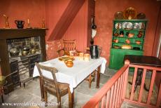 Blaenavon Industrial Landscape - Blaenavon Industrial Landscape: Inside a workers house. The workers houses are all furnished and decorated to show how the workers and...