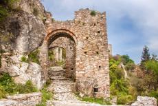 Archaeological Site of Mystras - Archaeological Site of Mystras: The Monemvasia Gate was built in the 13th century. The gate is also known as the Sideroporta or Iron Gate....