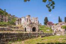 Archaeological Site of Mystras - Archaeological Site of Mystras: Ruins of urban houses in Mystras, people used to live here until 1953. The Byzantine and Archaeological...