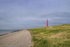Dutch part of the Wadden Sea - Wadden Sea: The lighthouse Lange Jaap (Long James) overlooking the Wadden Sea nearby Den Helder in the Netherlands. The lighthouse was built...