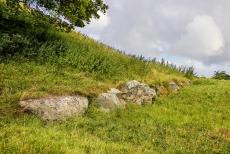Bend of the Boyne - Dowth - Brú na Bóinne - Archaeological Ensemble of the Bend of the Boyne: The Dowth passage tomb is surrounded at the base by a ring of...