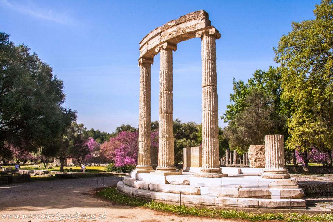 Archaeological Site of Olympia - Archaeological Site of Olympia: The Philippeion was a circular building, a tholos in the Ionic style. King Philip II of Macedon commissioned... Archaeological Site of Olympia - Archaeological Site of Olympia: The Philippeion was a circular building, a tholos in the Ionic style. King Philip II of Macedon commissioned...