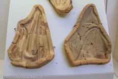 Archaeological Site of Olympia - Archaeological Museum of Olympia: These clay moulds were used to shape the gold plates for the statue of Zeus, they were found in the...