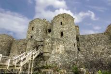 Harlech Castle - The main gate house of Harlech Castle. Harlech Castle is a medieval&nbsp;fortification in the former principality of&nbsp;Gwynedd in Wales. The...