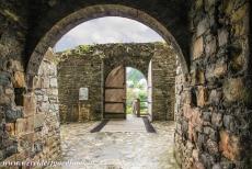 Harlech Castle - Castles and Town Walls of King Edward in Gwynedd: The Watergate of Harlech Castle. A long staircase leads down from to the castle to the former...