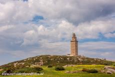 Herculestoren - De stad La Coruña hette tijdens de Romeinse tijd Brigantium. Hier bouwden de Romeinen een vuurtoren, die tegenwoordig bekend...