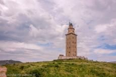 Tower of Hercules - At the base of the Tower of Hercules is a small Roman building (on the left). The tower was built by Gaius Sevius Lupus from Aeminium,...