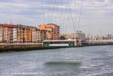 Vizcaya Bridge - The hanging gondola of the Vizcaya Bridge. The Vizcaya Bridge is in use for more than 125 years. The bridge is 45 metres high and the total...