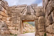 Archaeological Site of Mycenae - Archaeological Site of Mycenae: The Lion Gate was the main entrance to the fortified Citadel of Mycenae. The gate was built around 1300 BC...