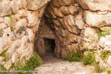 Archaeological Site of Mycenae - Archaeological Site of Mycenae: The secret passage to an underground cistern, the entrance has a typical triangular...