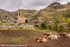 Catalan Romanesque Churches of Vall de Boí - Catalan Romanesque Churches of the Vall de Boí: The La Nativitat de la Mare de Déu de Durro is surrounded by pastures and the...