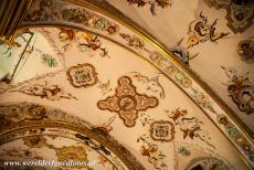 San Millan Yuso and Suso Monasteries - San Millán Yuso and Suso Monasteries: A detail of the ceiling frescoes in the sacristy of the San Millán Yuso Monastery....