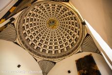 San Millan Yuso and Suso Monasteries - San Millán Yuso and Suso Monasteries: The decorated ceiling above the Royal Staircase in the San Millán Yuso Monastery. The...