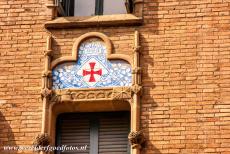 Barcelona, Art Nouveau - Palau de la Música Catalana and Hospital de Sant Pau in Barcelona: Art Nouveau decoration of one of the pavilions...