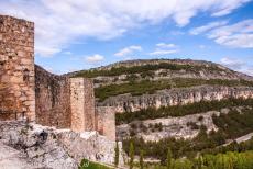 Historic Walled Town of Cuenca - Historic Walled Town of Cuenca: Part of the historic walls of Cuenca, located near El Castillo, the remains of a fortress, built during the rule...