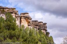 Historic Walled Town of Cuenca - A rock formarion with capricious forms in the Serranía de Cuenca Nature Park, a breathtaking landscape sculpted by wind and...
