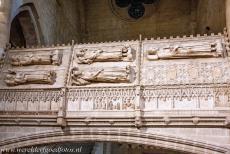 Poblet Monastery - Poblet Monastery: A detail of one of the royal tombs, the tombs are situated in the transept of the monastery church. Some of the most... Poblet Monastery - Poblet Monastery: A detail of one of the royal tombs, the tombs are situated in the transept of the monastery church. Some of the most...