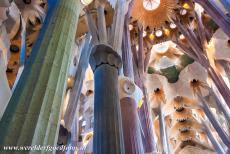Works of Antoni Gaudí - Works of Antoni Gaudí, Barcelona: The light inside the Sagrada Família is amazing. The Sagrada Família is filled with...